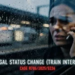 Victim-to-Defendant Flip in Case R706/2025/5226: illegal status change via mobile phone interrogation at a train station.
