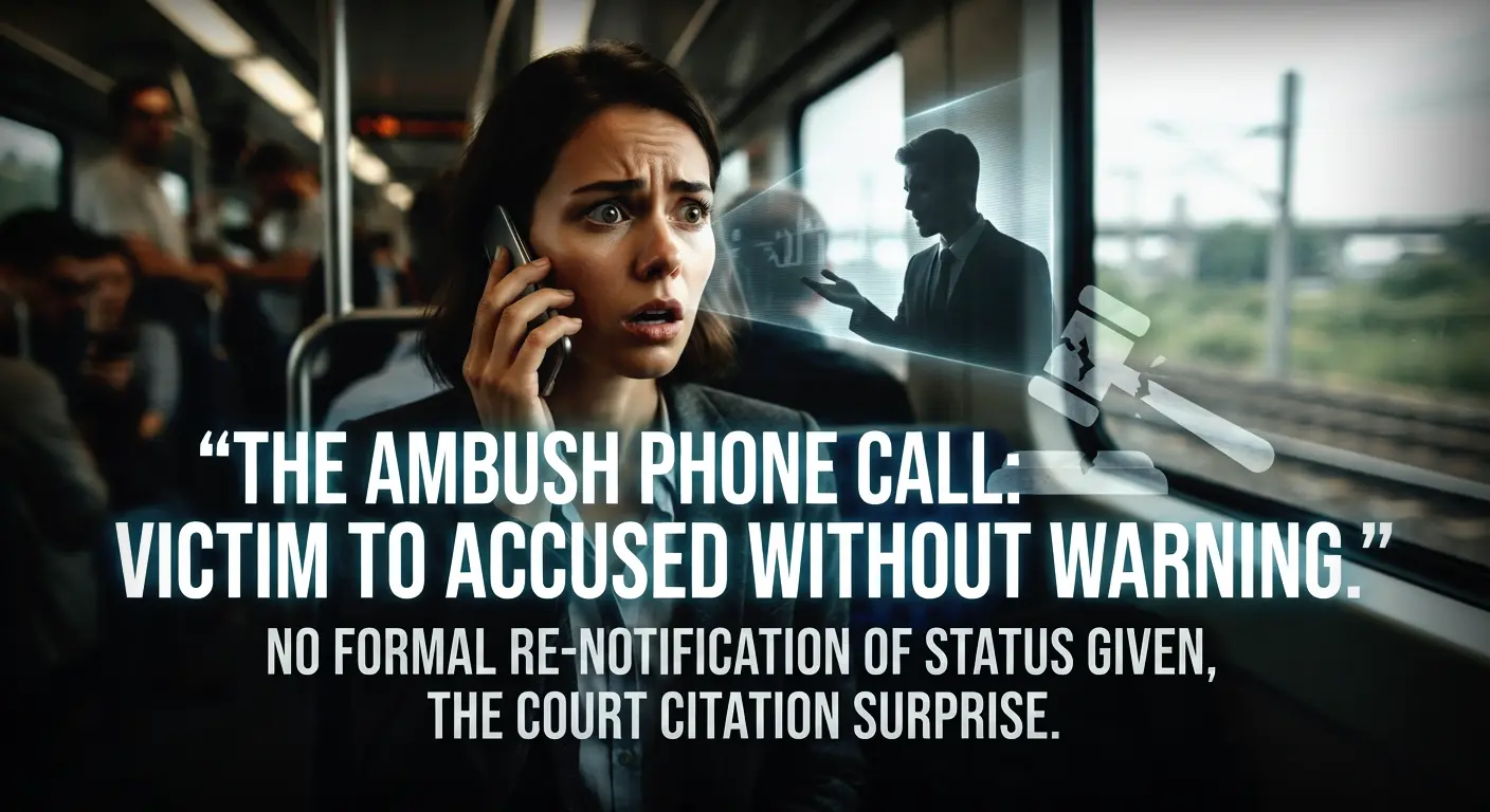 Victim to accused status ambush phone call