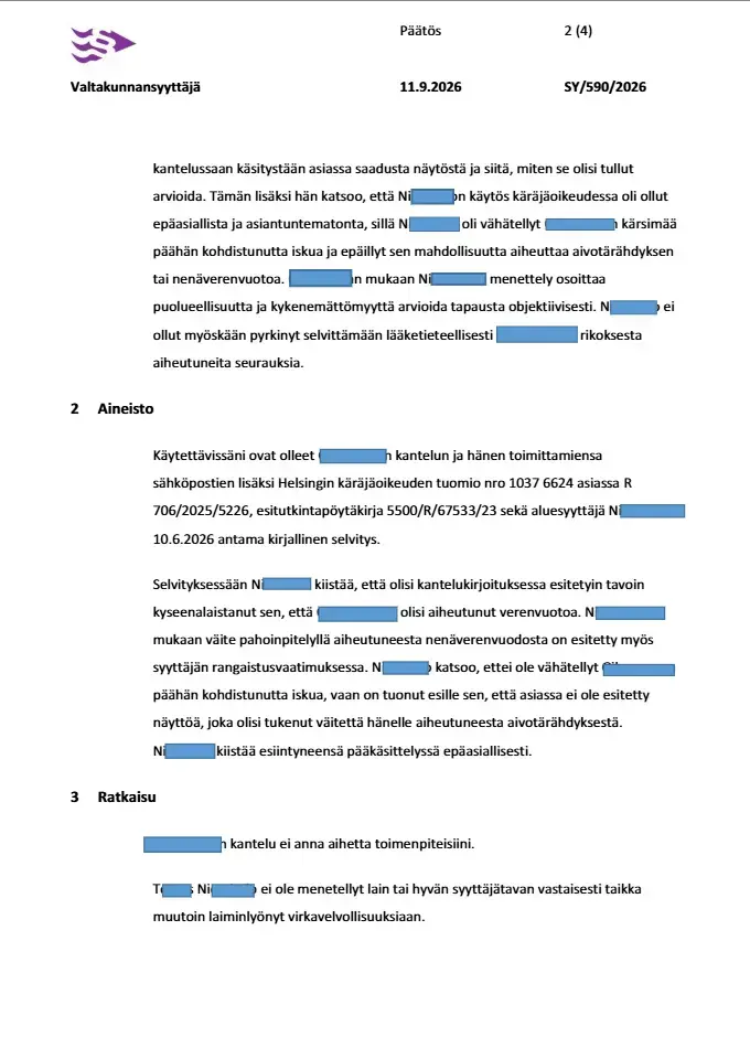 Prosecutor General Decision SY/590/2026 - Page 2-1