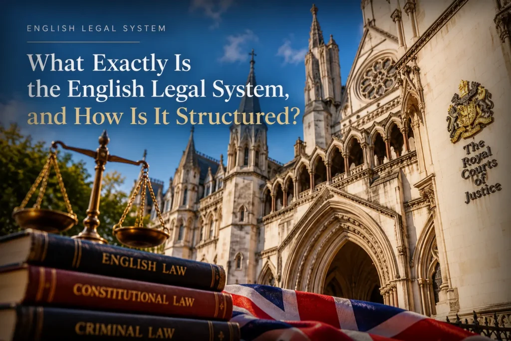 Illustration of the English Legal System and the four constituent countries of the United Kingdom