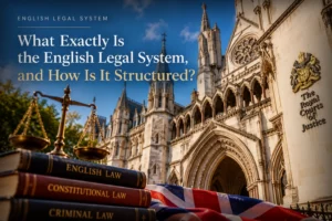 Illustration of the English Legal System and the four constituent countries of the United Kingdom