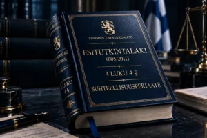 Esitutkintalaki (805/2011), 4 luku 4 § — Suhteellisuusperiaate